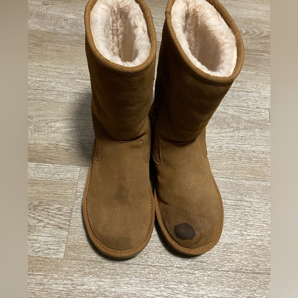 UGG CHESTNUT SHEARLING ZIP UP BOOTS BIG GIRLS SIZE 5 - Picture 8 of 11